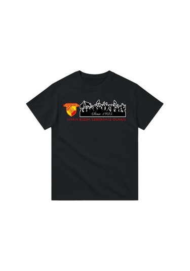 Göztepe İsyan Kısa Kollu Bisiklet Yaka T-shirt SIYAH
