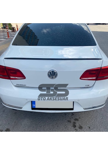 Volkswagen Passat B6 - B7 - B8 Type 2006 - 2020 Uyumlu Bagaj Üstü Spoiler Piano Black