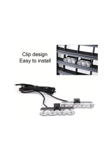 Motion003 4ü 1 Arada Sarı Beyaz 24 Led Ultra Parlak Ağ Izgarası Işığı 12v Jeep Kamyon A