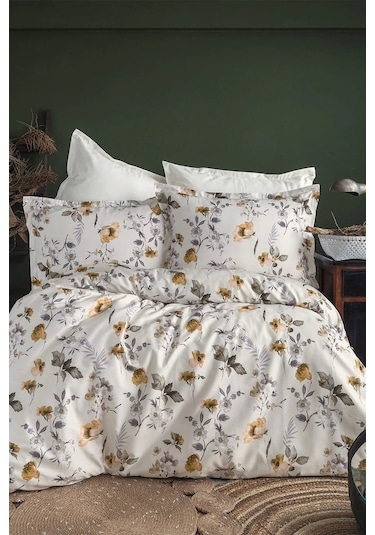 Septembre 210 Tc 83 Tel Pamuk Saten Nevresim Takımı Tek Kişilik