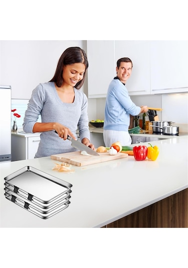 12 Adet Fırın Tepsisi İstifleyicileri Tepsi İstifleyicileri Fırın Tepsisi Tepsi İstifleyicileri Siyah