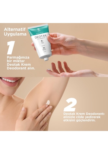 Deotak Mentol Ferahlığı 7 Güne Kadar Etkili Krem Deodorant 35 ML
