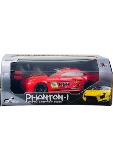 1:22 Phantom Dört Yönlü Hareket Eden Kumandalı Yarış Arabası Kırm Çok Renkli
