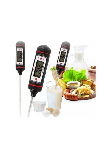 Dijital Gıda Termometresi Sıvı Gıda Et Su Süt Mama Sıcaklık Ölçer - Özel Kutulu-9077656921370