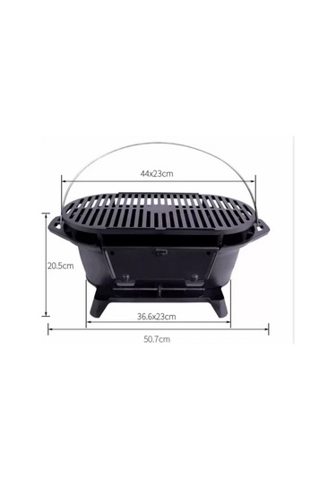 Döküm Kore Barbeküsü Siyah