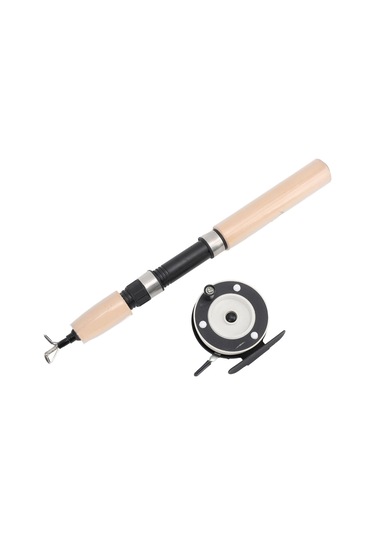 Wezone 65cm Cam Elyaf Buz Balıkçılığı Kamışı Seti - Metal Makara, Dayanıklı Konstruksiyon, Taşınabilir Eva Kolu