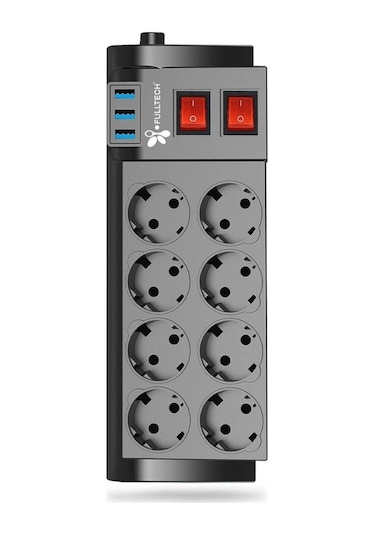 Ftr-08 8'li Termal Akım Korumalı Priz