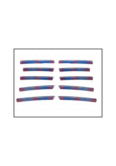 Ebal Otomotiv Mercedes Vito W638 Krom Ön Panjur 10 prç. 1999-2004 P. Çelik