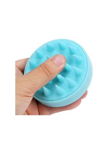 Singree Yumuşak Silikon Saç Yıkama Fırçası - Kafa Masajı Ve Temizlik Aracı - Ev Ve Kuaför Kullanıma Uygun - Siyah Normal