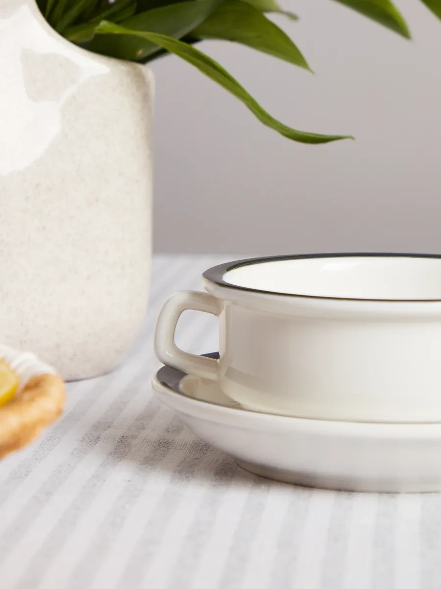 Lefard Soupy 250 Ml İle Tabak "family Farm" Porselen 145524607 Beyaz