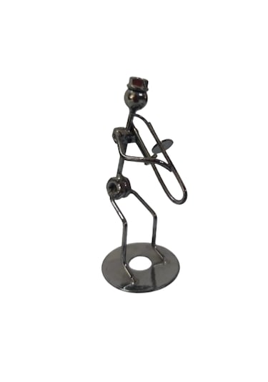 Metalik Biblo Küçük 12 Cm Müzisyen 2