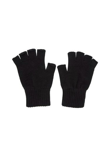 Astek Suve Triko  Siyah Kesik Eldiven Kaliteli Unisex