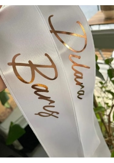 Gelin Damat Isimli Tören Takı Kurdelesi 2 Adet B-40