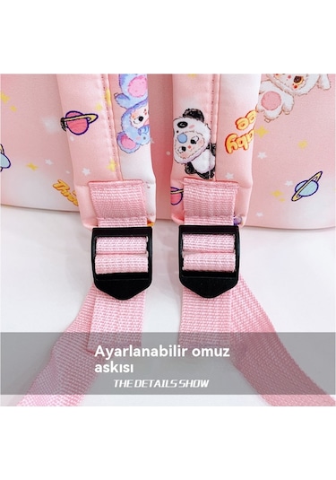 Sevimli Karikatürlü Sırt Çantası, Anaokullu İçin Hafif Ve Büyük Kapasiteli Blue