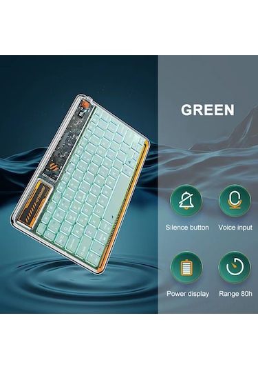 Xindoker "mini Bluetooth Klavye - Rainbow Aydınlatmalı, Çoklu Cihaz Uyumlu, Taşınabilir Ve Kablosuz"