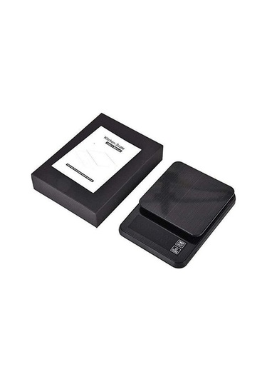 Tongxida Dijital Mini Terazi 10kg 0.1g Lcd Arkadan Aydınlatmalı Cep Elektrikli Ağırlık Gramları Siyah Siyah