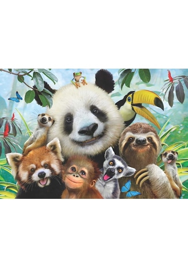 Anatolian Hayvanat Bahçesi Selfie 500 Parça Puzzle zoo Selfie