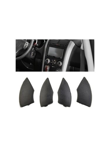 Hightower Fiat 500 Cd Düğme Siyah Dekoratif Kapak 4 Adet Pil Hariç