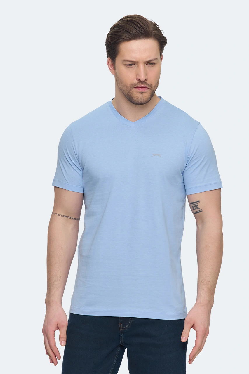 Slazenger Sargon 5 Li Set Erkek Beyaz - Lacivert - Kırmızı - Mavi - Koyu Yeşil Tişört Beyaz - Lacivert - Kırmızı - M