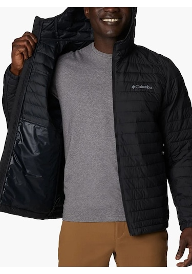 Columbia Wo6284 Silver Falls Hooded Synthetic Insulated Jacket 2034501 010 Siyah