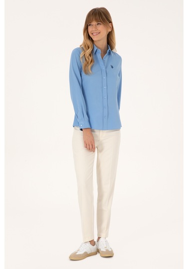U.s. Polo Assn. Kadın Açık Mavi Gömlek Basic 50316711-vr003 Acık Mavı