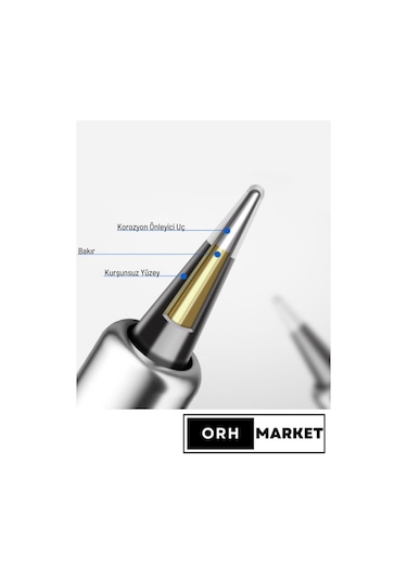 80W Dijital LCD Lehim Havya Seti – Sıcaklık Ayarlı, Seramik Rezistörlü + 5 Uç