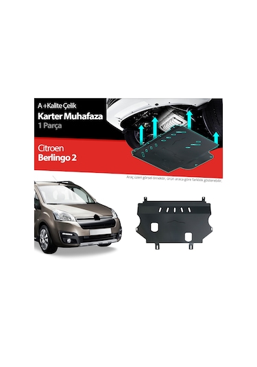 Citroen Berlingo Çelik Karter Muhafaza Koruma 2018 2019 2020 2023 2024