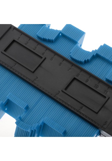 Homyl 1 Adet 5 Inç Kontur Ölçer Kendinden Kilitli Mavi