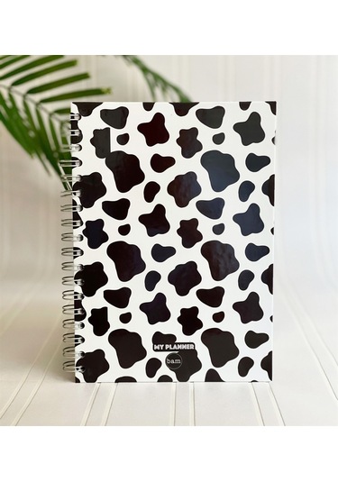 İnek Tasarımlı Konuşan Ajanda Siyah