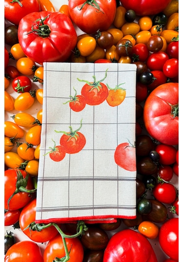 Rakle x Bengi Kurtcebe Pomodoro 2'li Peçete 45x45 cm