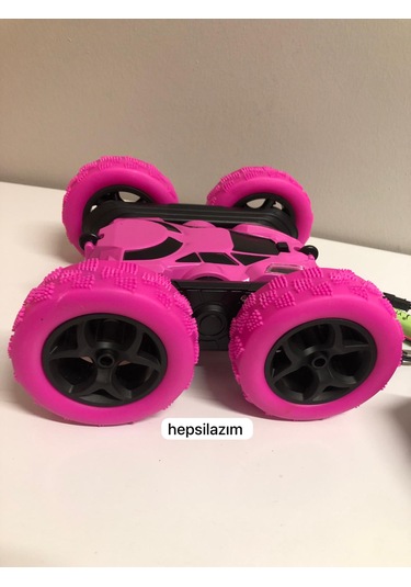 Uzaktan Kumandalı 360 Dönen Şarjlı Akrobat Stunt Car Araba Pembe