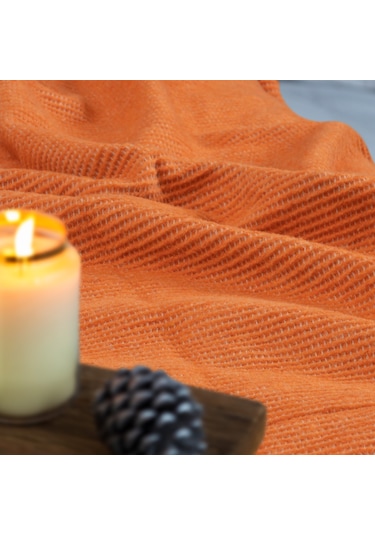 Verra Home Pamuk Battaniye Tek Kişilik Tv Battaniyesi 150x200 CM Kremit