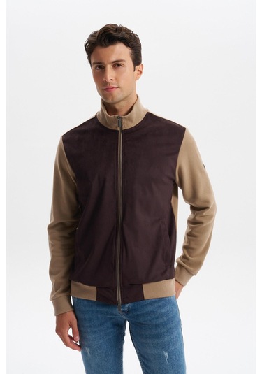 Arma Erkek Regular Fit Selanik Kumaş Dik Yaka Fleto Cepli Basic Sweatshirt Kazak K30324698502 Füme - Gri Arma Erkek Regular Fit Selanik Kumaş Dik Yaka Fleto Cepli Basic Sweatshirt Kazak K30324698502 Füme - Gri