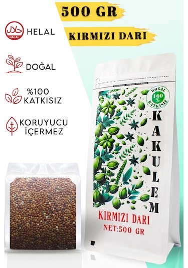 Kakulem Sertifikalı Kırmızı Darı Dal Darı 500 Gr