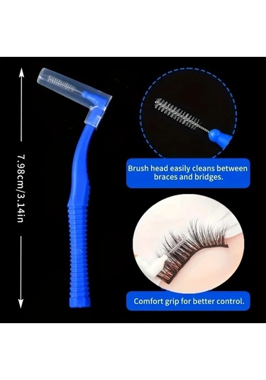 Willowhaven 2 Kutu 1.2mm Mavi L Tipi Diş Arası Fırçası - Yetişkinler İçin Ergonomik Dayanıklı Interdental