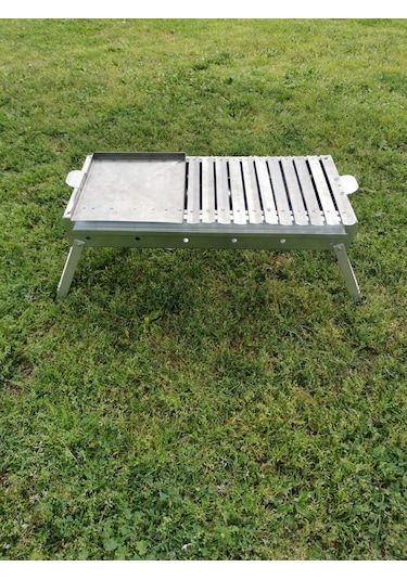 1. Kalite Paslanmaz Krom Gövde.1.2mm 30x70 Cm Mangal Gri