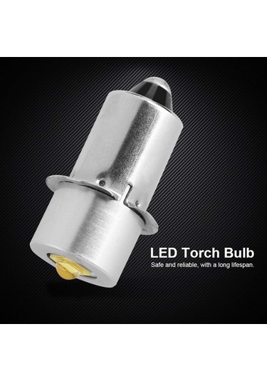 Xindoker P13.5s Fener Ampülü 3w 4-12v Islak Beyaz, Yüksek Parlaklık, Kolay Kurulum, Uzun Ömürlü, Cep Feneri Ve Acil Işık İçin Değiştirme Işık Kaynağı