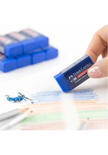 Sınav Silgisi Mavi Silgi Orta Boy 10 Adet Faber Silgi Sınav Yumuşak Silgi Kaliteli Orjinal Okul Öğrenci