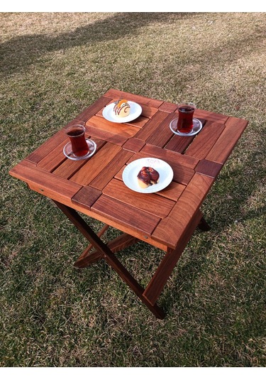 Birayse Ahşap Rustik Bahçe Ve Balon Masası Ceviz