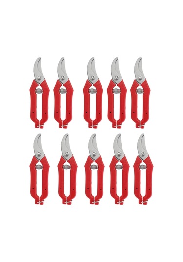 Gcn 10 Adet Eğri Uçlu Narenciye Üzüm Bağ Budama Makası 18.5 Cm