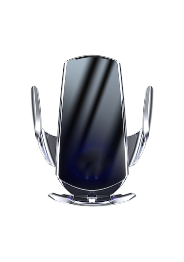 Yifomall Araç İçin 15w Kablosuz Şarjlı Akıllı Sensörlü Telefon Tutucu - Otomatik Açılma-kapama, 360 Döner, Gümüş GÜMÜŞ