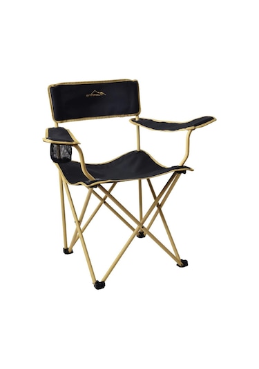 Campout Mogan Katlanır Kamp Sandalyesi Siyah