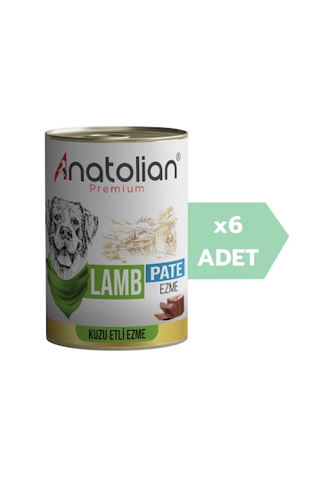 Anatolian Premium Adult Lamb Pate Kuzulu Yetişkin Köpek Ezme Konserve 6 x 400 G