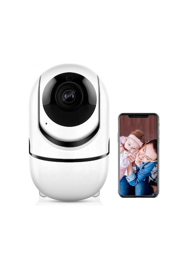 Qingmipy Ev Güvenliği Kamerası: 1080p Hd, 360 Panoramik Takip, İki Yönlü Ses, İrfalı Gece Görüşü, Wifi İle Uygulama Kontrolü 360eyes