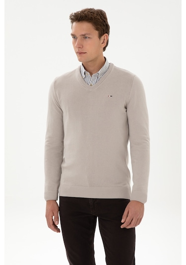 U.s. Polo Assn. Erkek Taş Kazak /triko 50313668-vr049 Tas