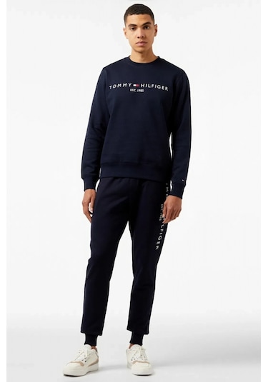 Tommy Hilfiger Basıc Branded Sweatpants Erkek Mavi Eşofman Altı Mw0mw08388dw5 Mavi