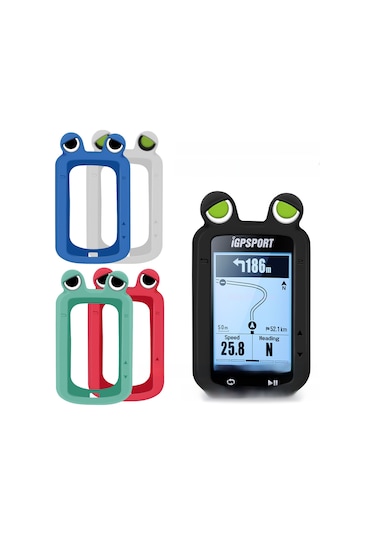 Reedark Bsc200 Gps Bisiklet Bilgisayarı Koruması - Su Geçirmez Silikon Kılıf, Şok Proof, Renkli, Hd Cam Ekran Koruyucu İle Mavi Diğer