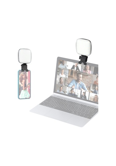 Youtek V15 Klipsli Telefon Aydınlatma Lambası - 2500k-9000k Renk Sıcaklığı, 1000mah Pil, Taşınabilir Selfie Işığı