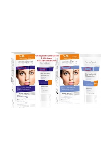Dermaderm Leke Giderci Gündüz Kremi 50 ML + Gece Kremi 50 ML