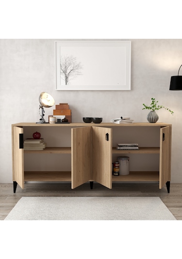 4006 Deren Konsol 180 Cm Sepet - Tv Ünitesi - Yemek Odası - Kahve Köşesi Sepet
